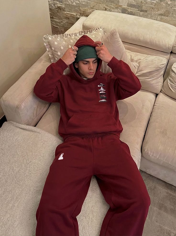 Summit Stack Coord Set - Maroon