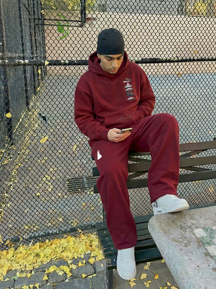 Summit Stack Coord Set - Maroon