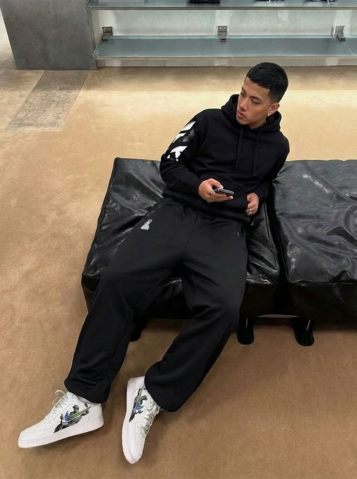 Glowline Co Ord set - Black