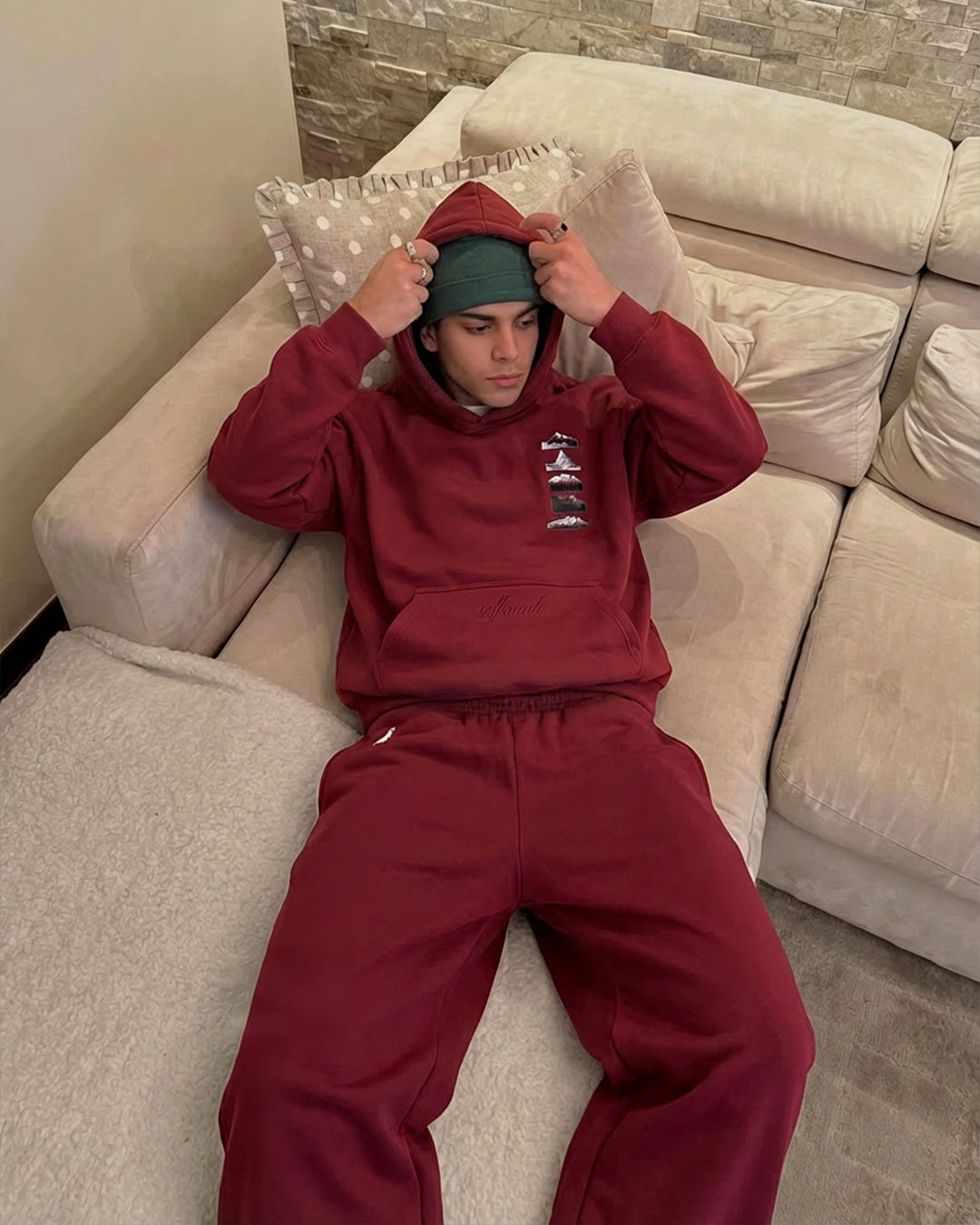 Summit Stack Coord Set - Maroon