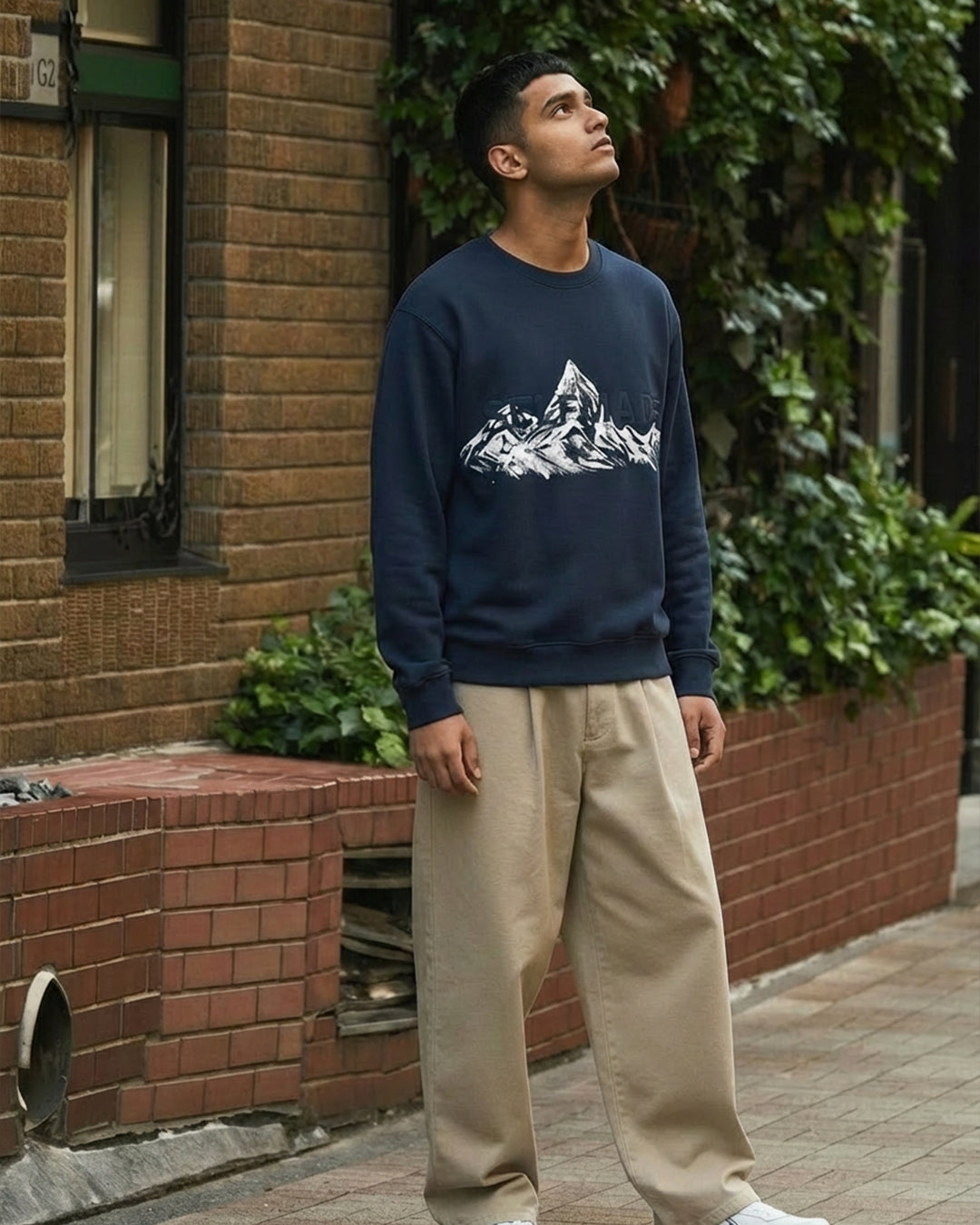 Quiet Altitude – Navy Crewneck