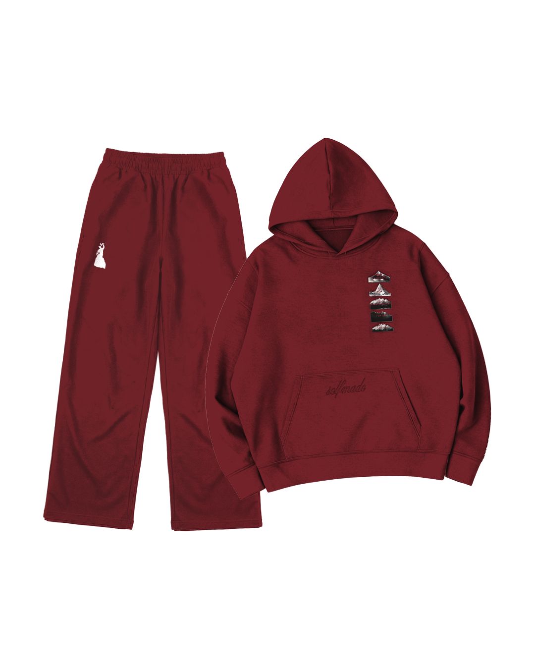 Summit Stack Coord Set - Maroon - Image 5