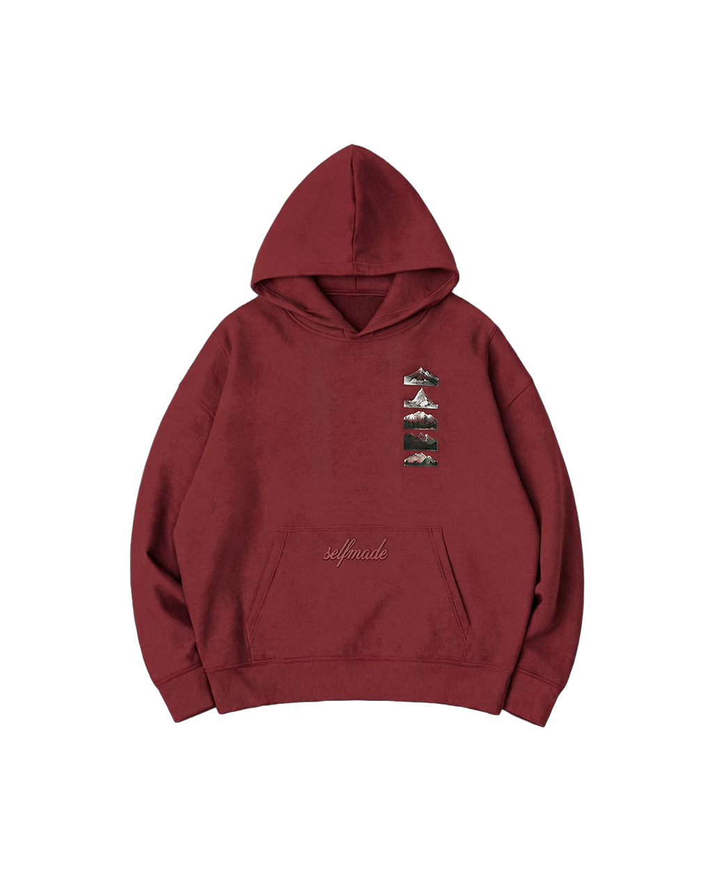 Summit Stack – Maroon Hoodie