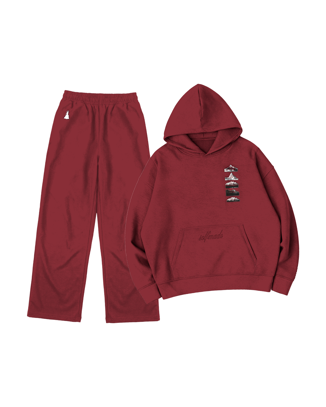 Summit Stack Coord Set - Maroon